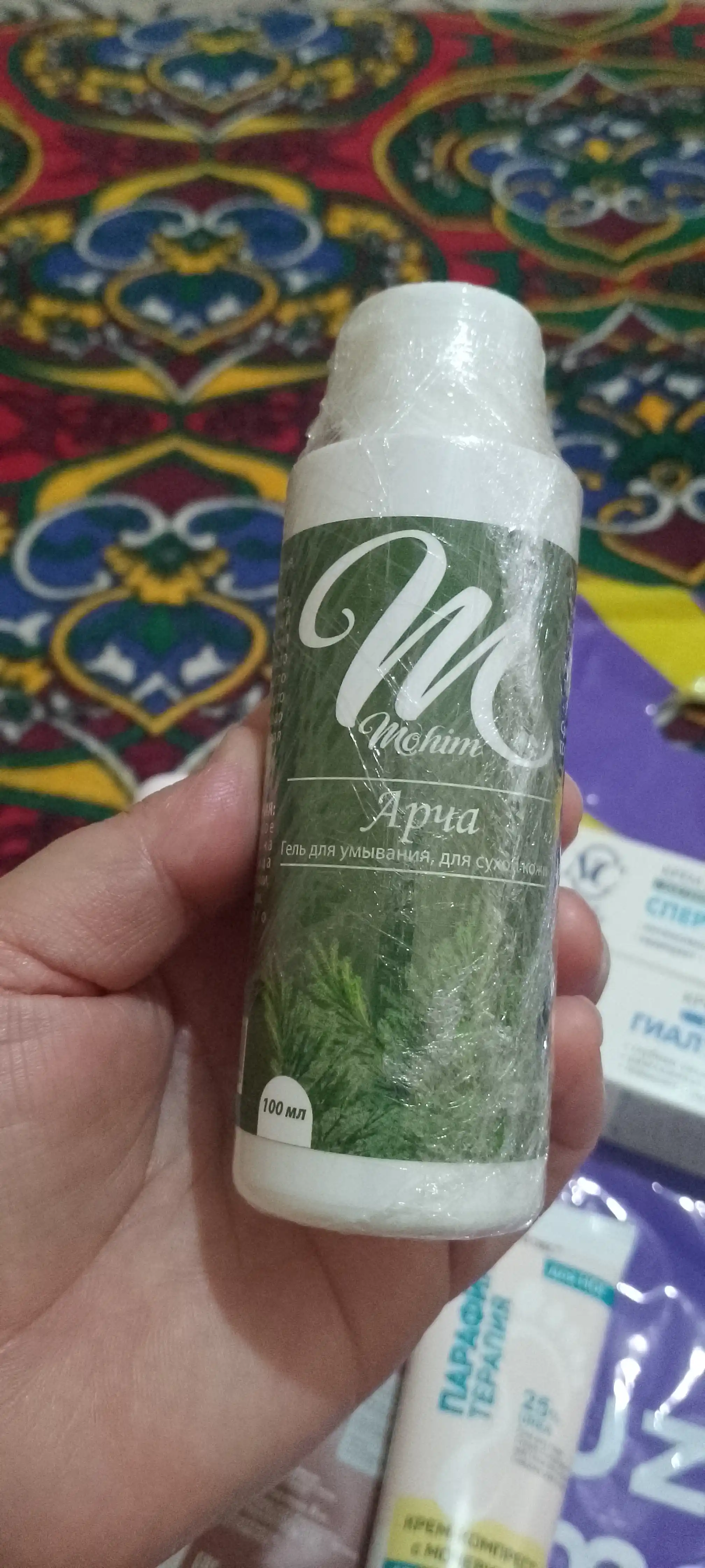 Archa tabiiy yuz yuvish geli, quruq va ta'sirchan yuz terilari uchun, 100 ml