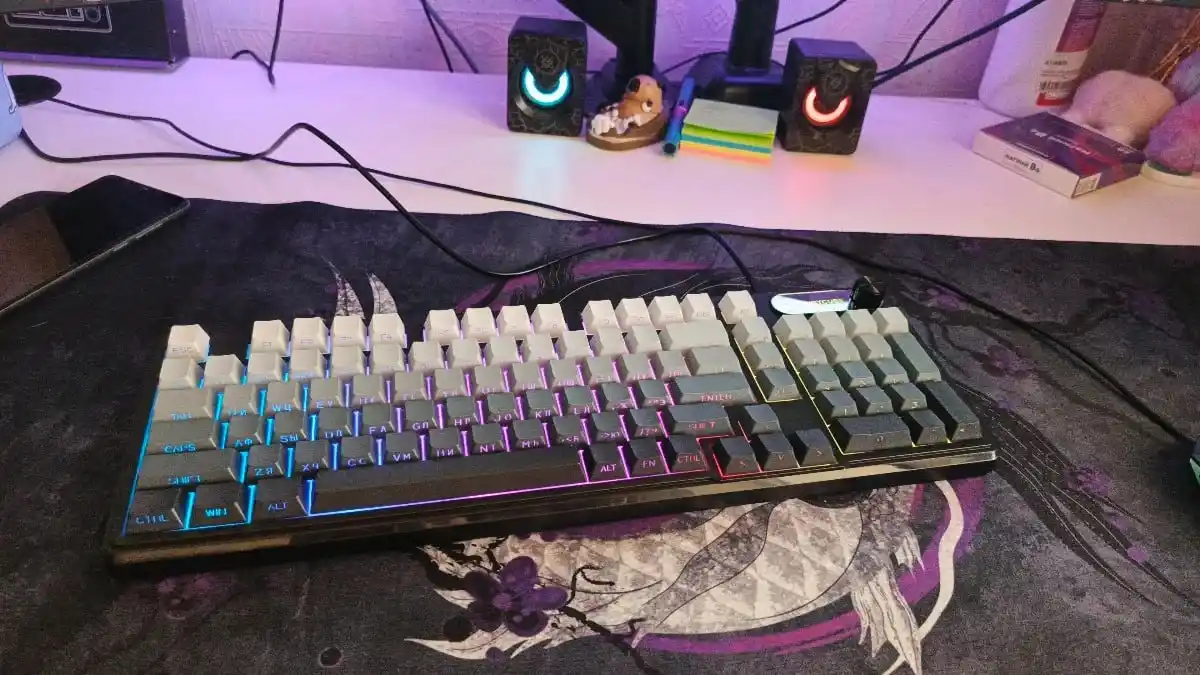FURYCUBE IP98 o‘yin klaviaturasi RU/EN klaviaturasi, 98 ta tugma