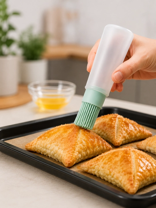 Силиконовая кисточка с ёмкостью для масла, выпечки, мяса, маринада и соусов - 