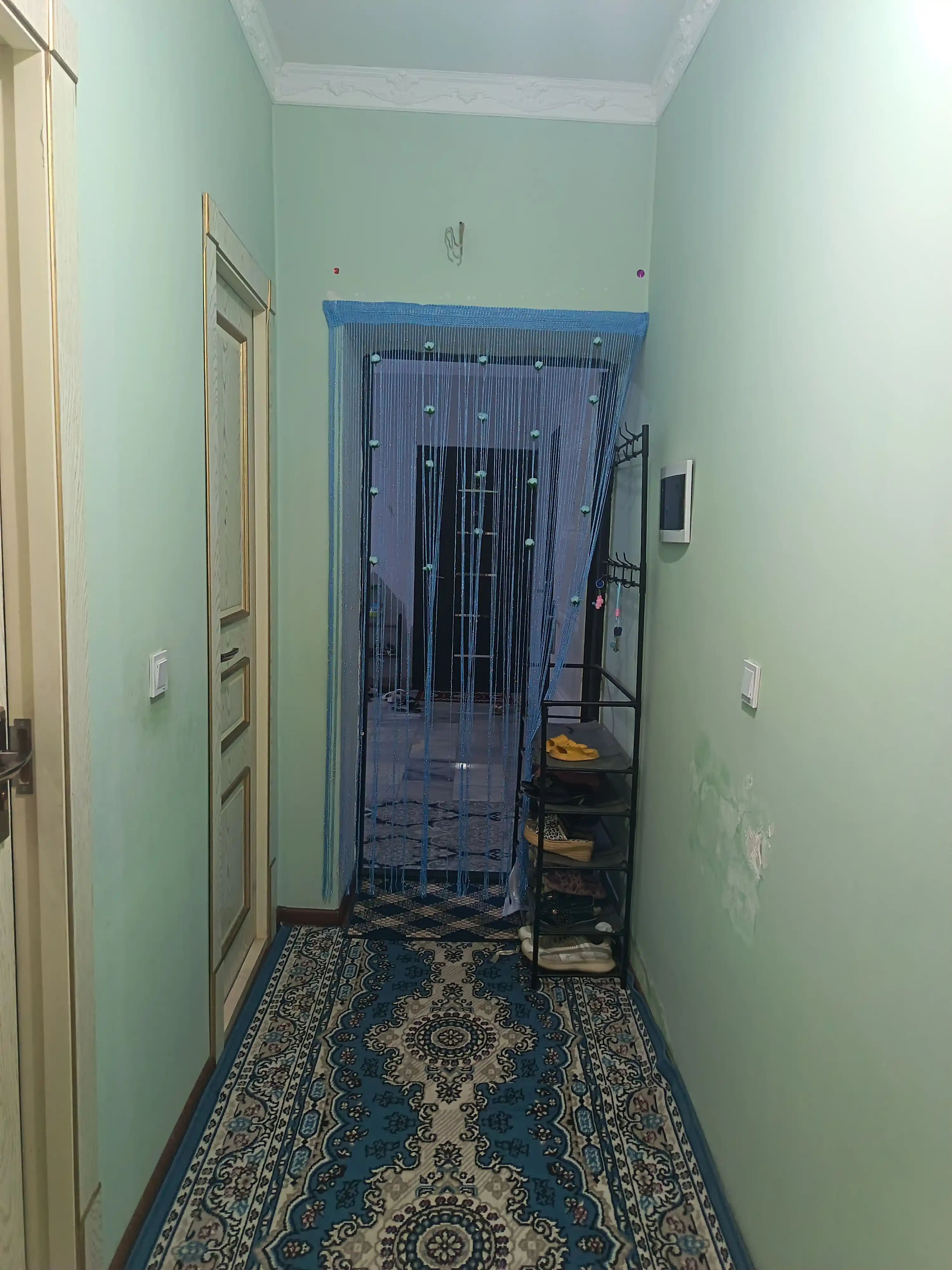 Guldor naqshli dekorativ parda, eshik va oynalar uchun, 100×200 sm