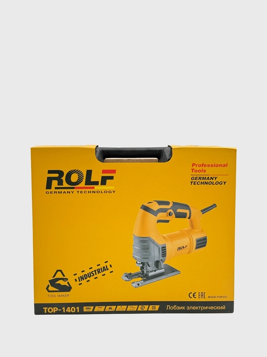 ROLF TOP-1401 550 Vt quvvatli, daqiqasiga 500-3000 aylanish tezligiga ega, tez yechiladigan mahkamlagichli elektr lobzik