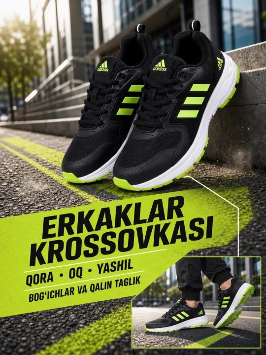Мужские кроссовки, легкая спортивная обувь, удобные и модные кроссовки, Adidas - 