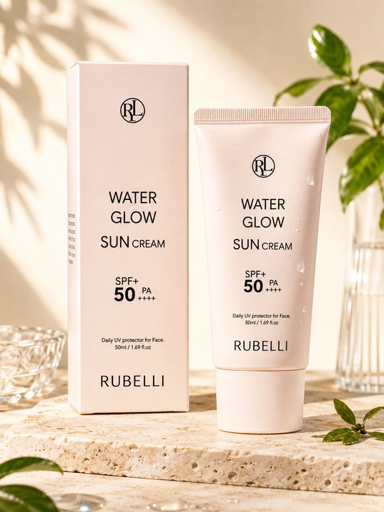 SPF 50+, защита от солнца, увлажняющий, крем для лица, защита от UV-лучей, Water Glow - 