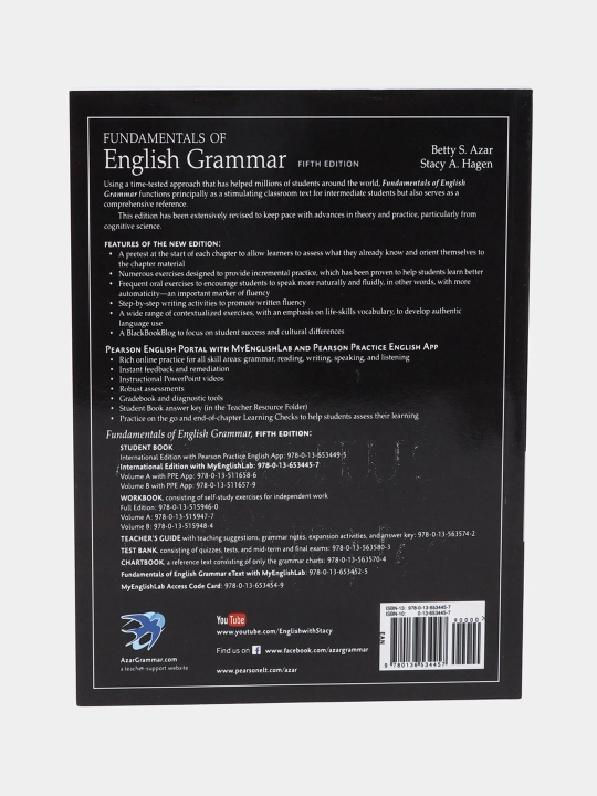 Betty S. Azar, Stacy A. Hagen: Fundamentals of English Grammar (Fifth edition)