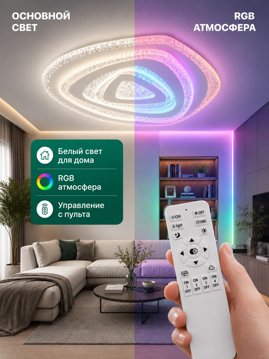 Iris Bubble SmartLight 122W 2.4G shift yoritgichi, D520, pult bilan