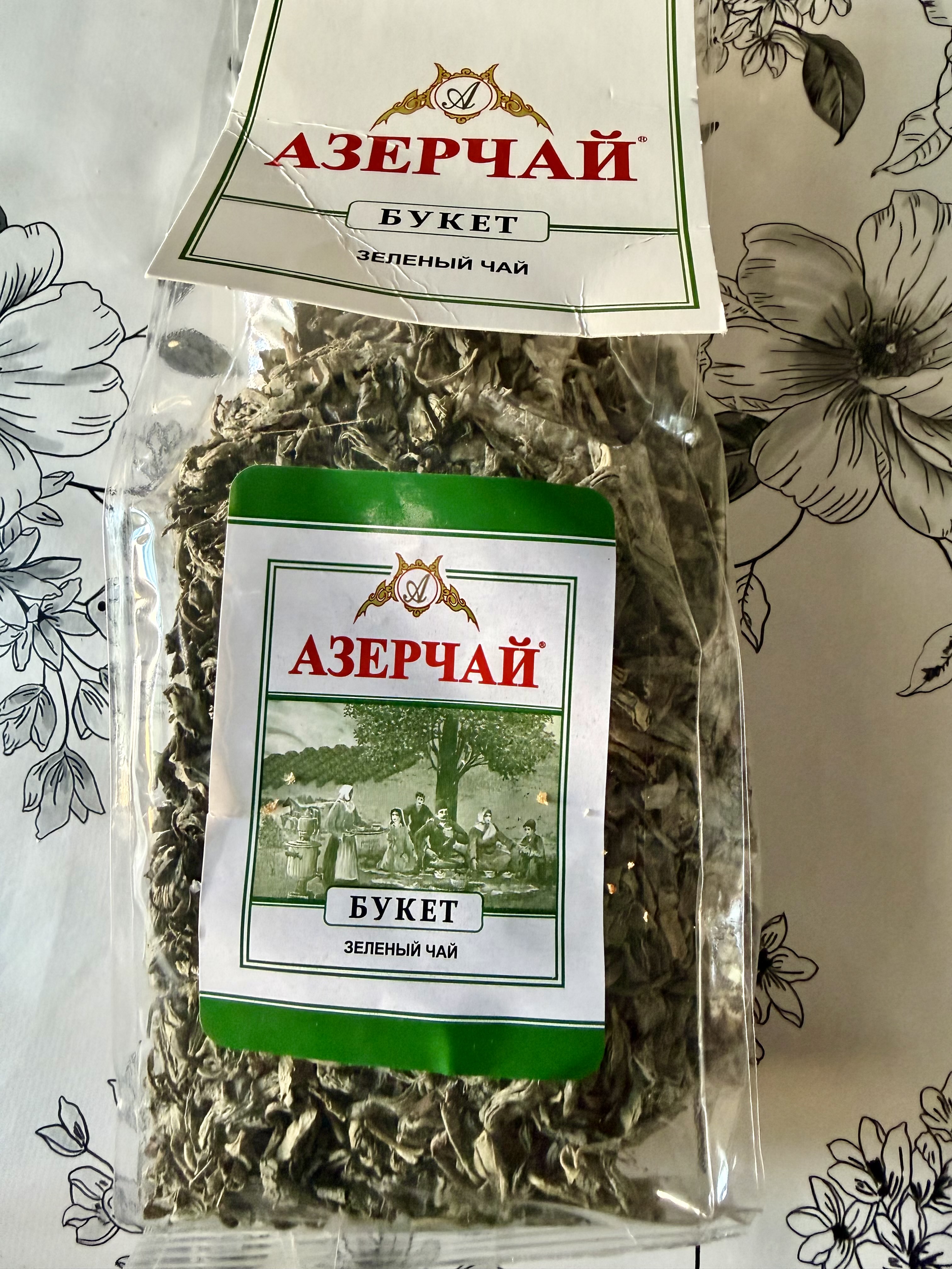 Ko'k choy, katta bargli, Azerchay Buket, 200 g