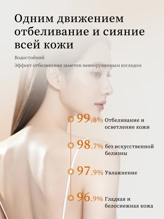 Крем для тела отбеливающий с витамином С от пигментации, для подмышек и зоны бикини, 50 г