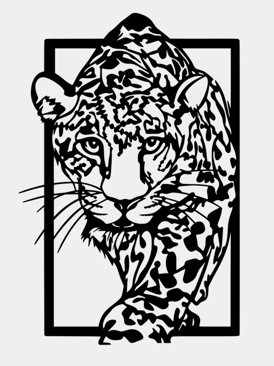 "Leopard" yog'och devor paneli