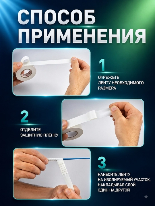Izolyatsion oq lenta silikon, o‘z-o‘ziga yopishuvchi ERA PRO PROSS25, 25 mm x 1 m, qora
