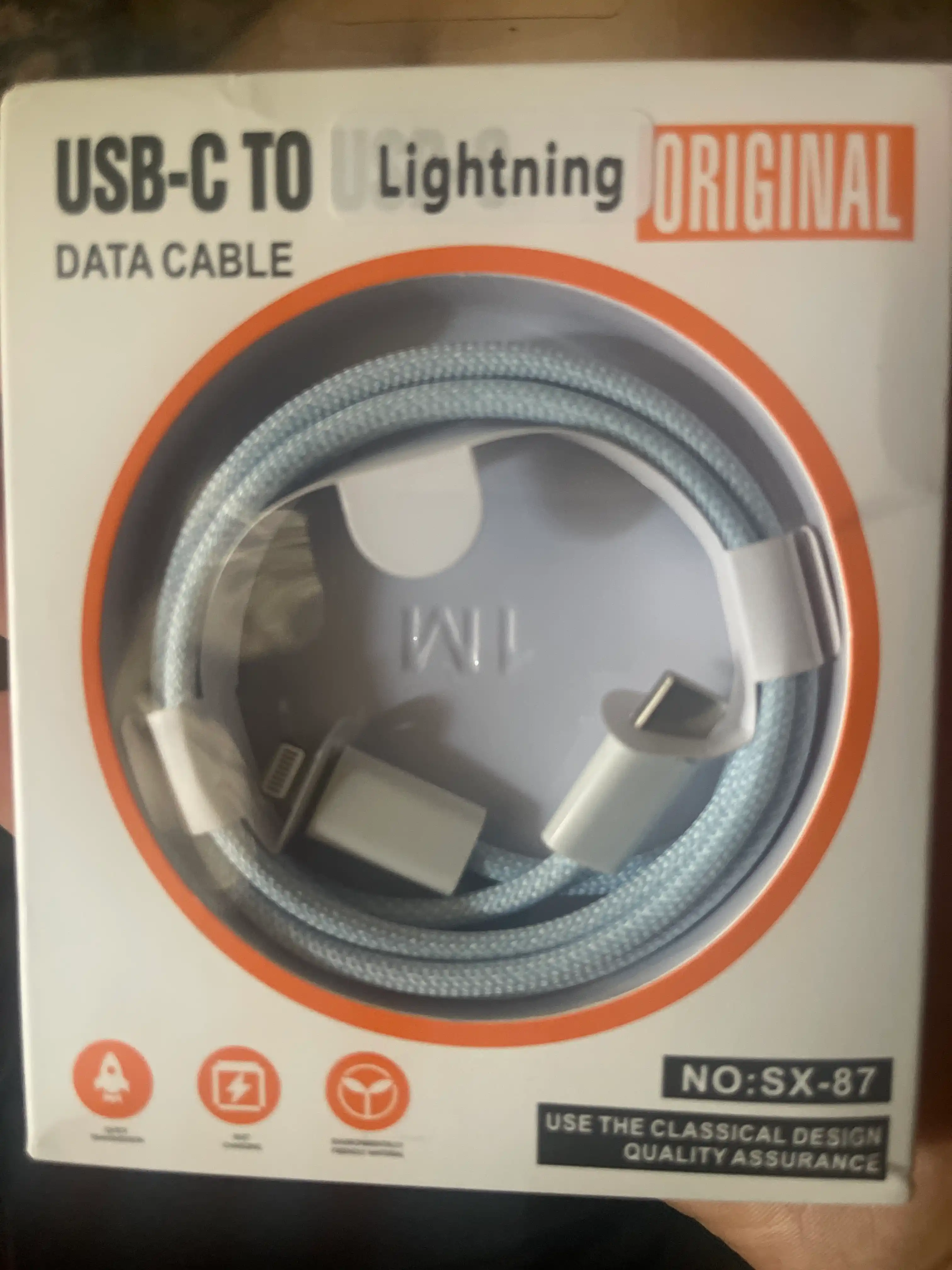 Кабель Type-C to Lightning, 3.1, 6A, для быстрой зарядки и передачи данных