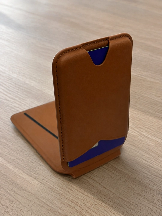 IPhone uchun magnitli karta hamyon, telefon stendi, oynali eko charm g‘ilof