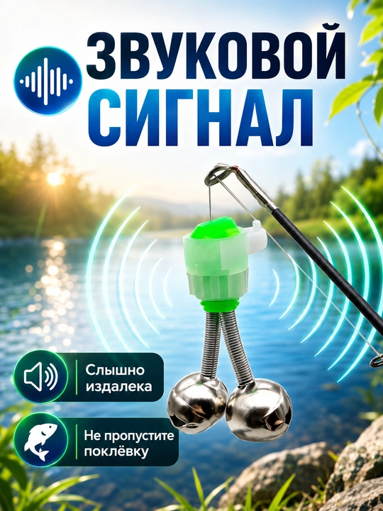 Baliq ovlash uchun elektron tishlash signalizatori,qarmoq uchun qo‘ng‘iroq ogohlantirgich
