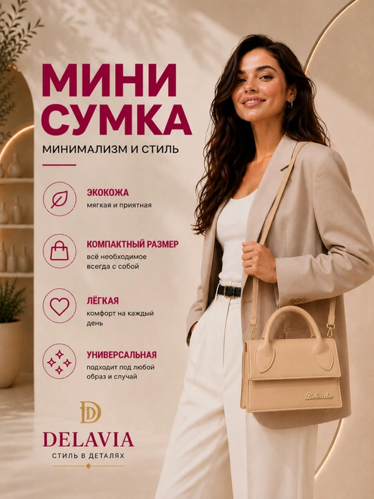 Ayollar uchun mini sumka, eko charm, yelkaga osiladigan kross-bodi, kichik qo‘l sumkasi