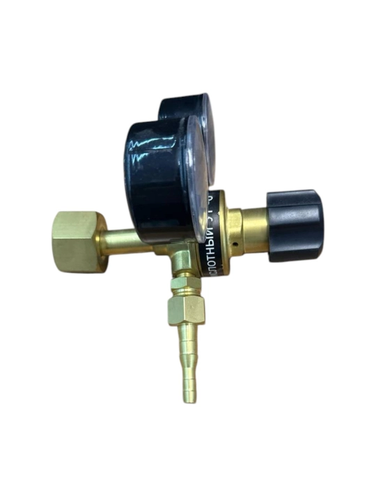 CO2 uchun latunli karbonat kislotali reduktor, 2 manometr, G3/4," M16×1.5, 6/9 mm