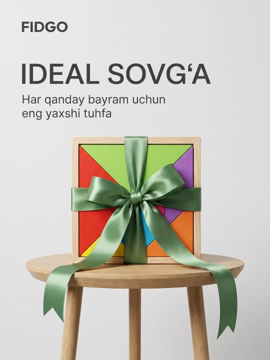 Tangram FIDGO, geometrik shakllar bilan rivojlantiruvchi boshqotirma