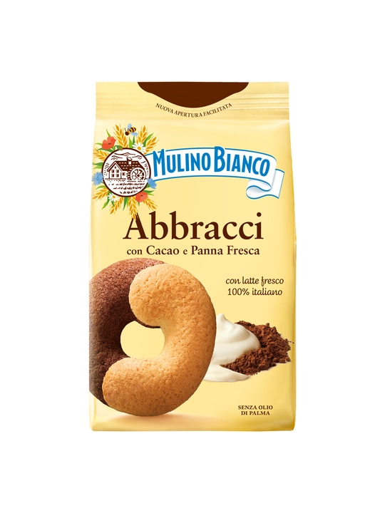 Mulino Bianco Abbracci kakao va qaymoqli pechenye, 350 g - 