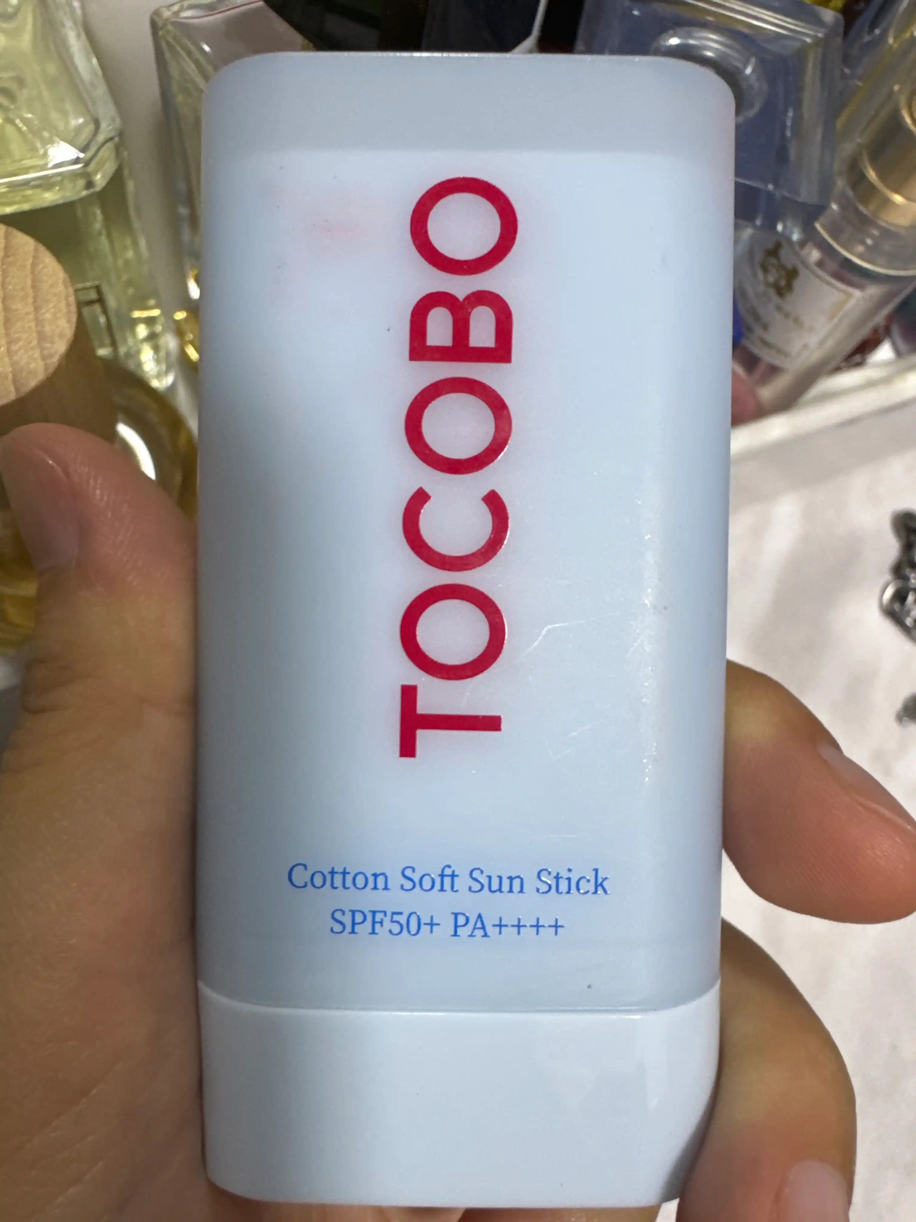 Yuz uchun quyoshdan saqlovchi tayoqcha Tocobo Cotton Soft Sun Stick SPF50 + PA++++, 19 gr