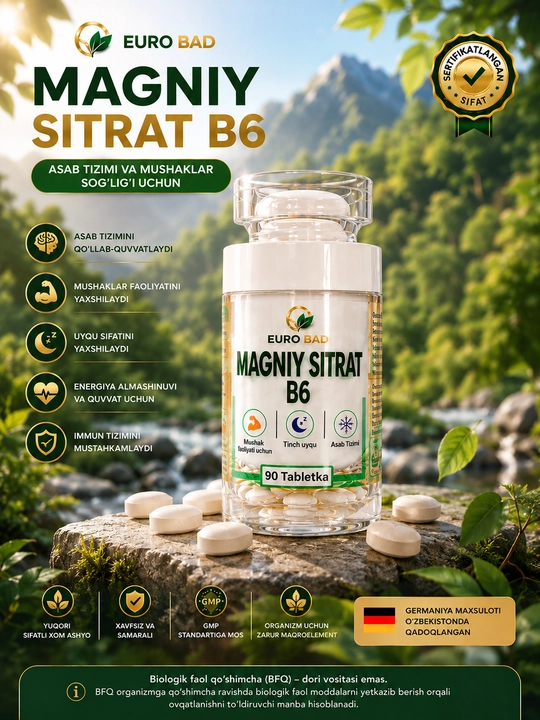Magniy sitrat B6 BESTEEP