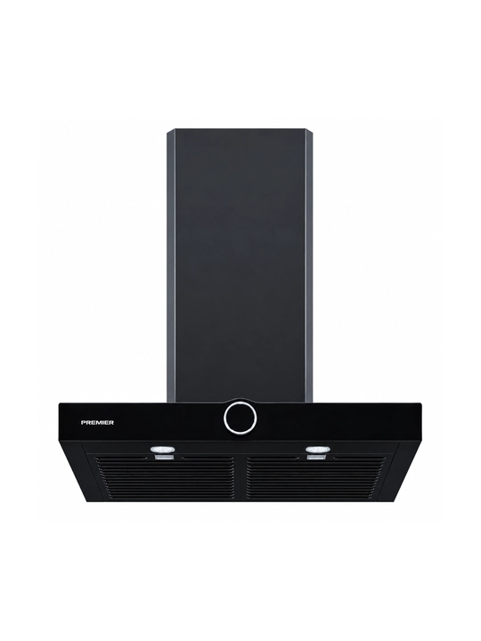 Premier 60 T-SHAPE RTS BL oshxona dudbo‘roni, 60 sm, 600 m³/soat, LED, qora - 