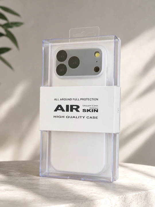 IPhone 17 ProMax uchun Kzdoo ultra yupqa mat himoya g'ilofi 0.3 mm, chidamli, AirSkin Case