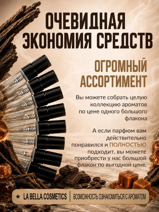 Духи Black Phantom унисекс, сладкий кофейный аромат, ванильный шлейф, 3-5-10-20-50 мл