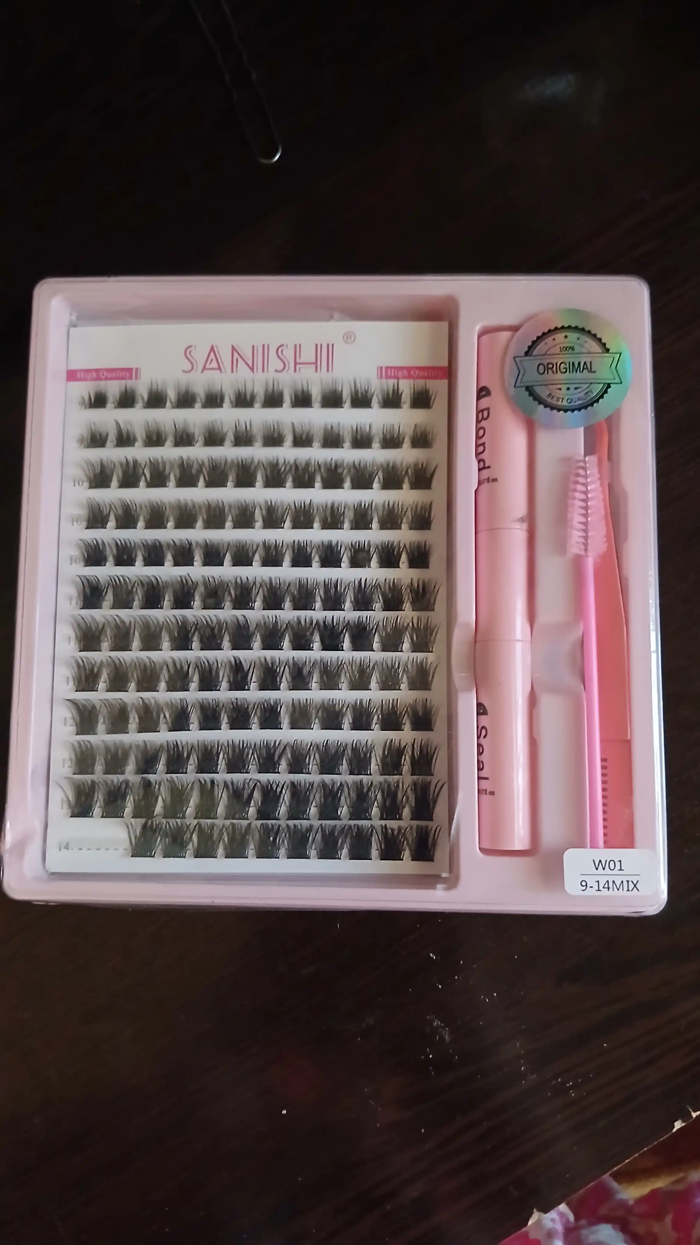 Накладные ресницы с 3D эффектом, индивидуальное наращивание ресниц, Sanishi