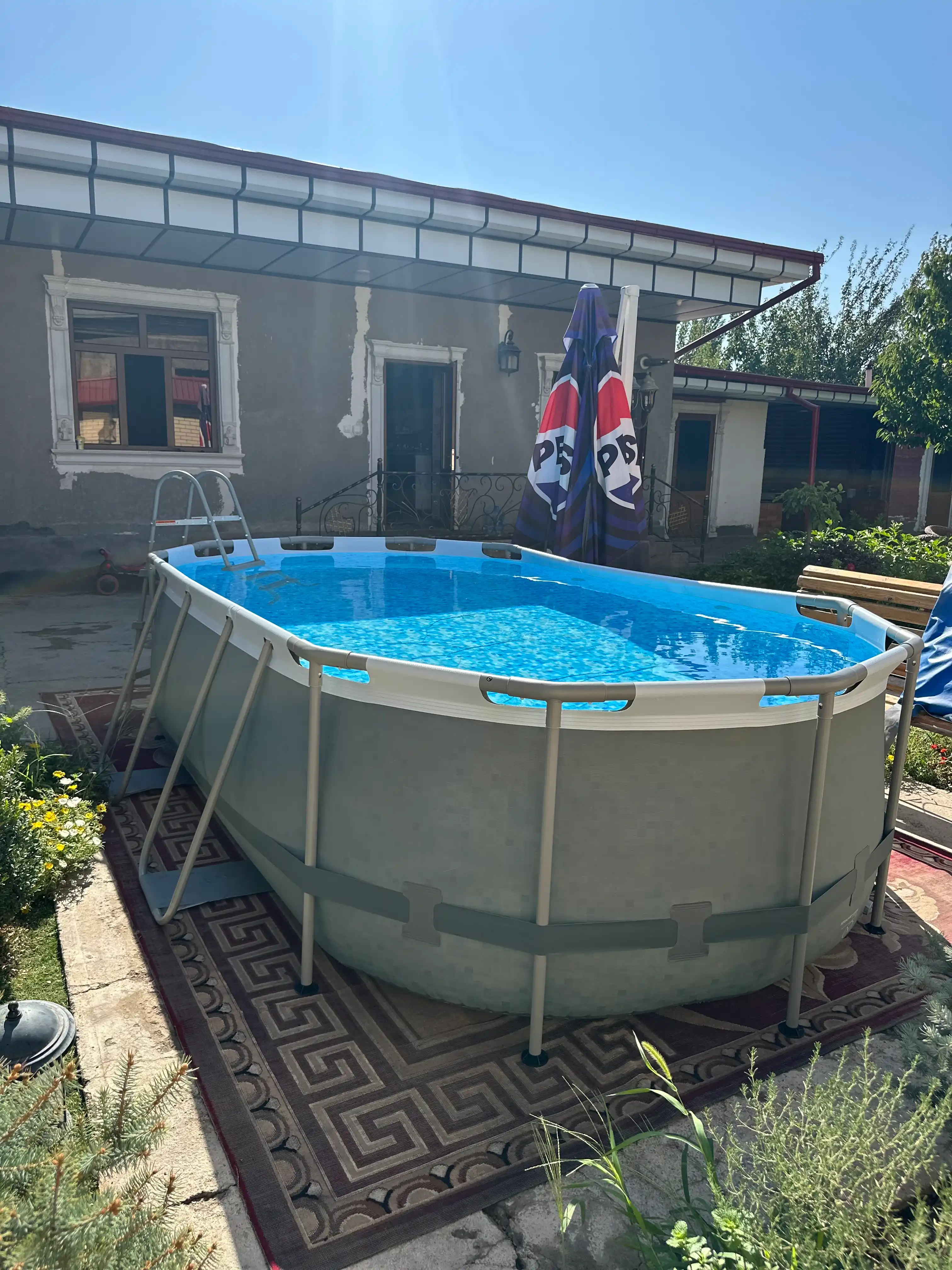 Karkasli oval basseyn, hovuz, Bestway 56620, 427x250x100 sm, 7250 l