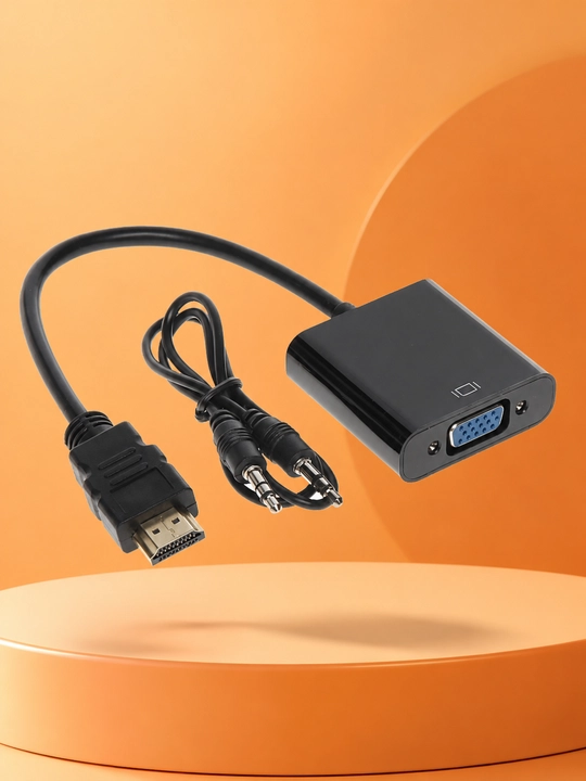 HDMI-VGA адаптер, с аудиокабелем, надёжное решение для монитора и других устройств