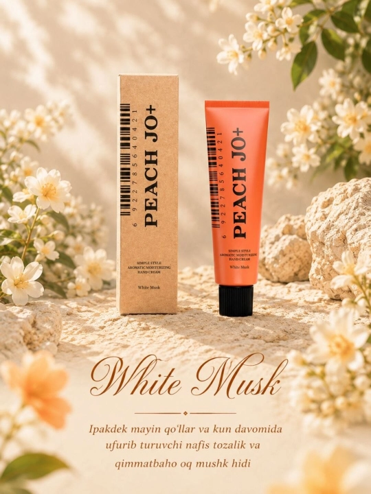 Крем для рук PEACH JO+, увлажняющий ароматный крем для мягкости кожи, 50 г