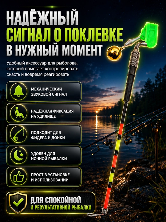 Baliq ovlash uchun elektron tishlash signalizatori,qarmoq uchun qo‘ng‘iroq ogohlantirgich
