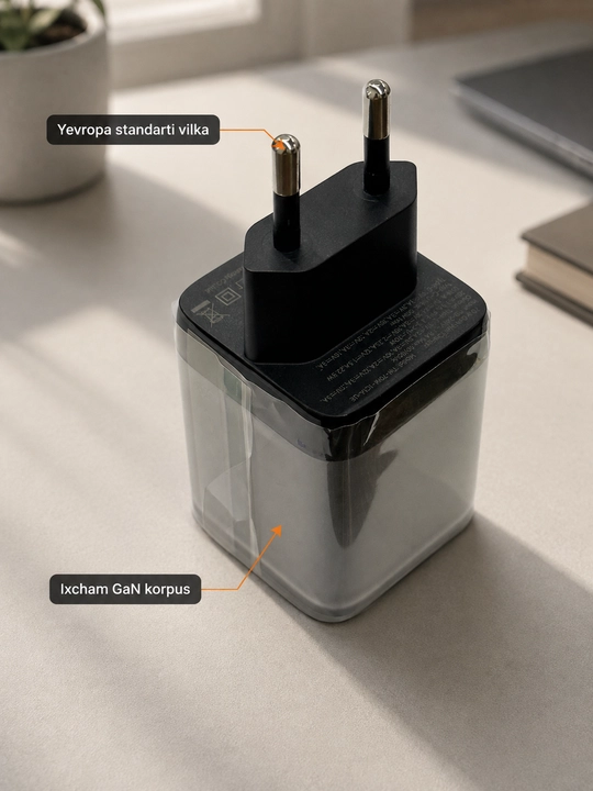 Зарядное устройство 4 в 1 Turbo: быстрая зарядка, кабель Type-C и Lightning