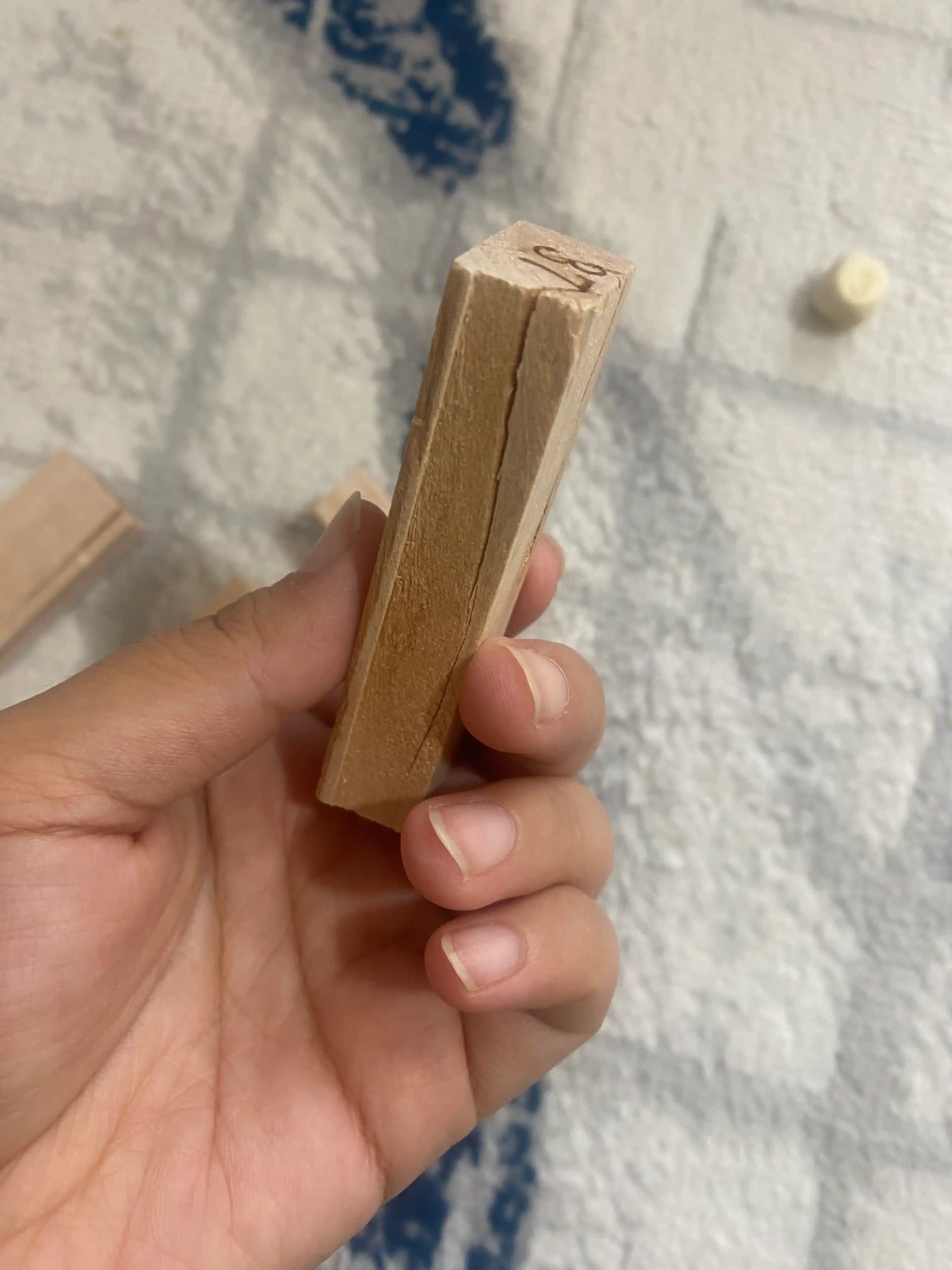 Jenga 54 ta yog‘och kubiklar, bolalar uchun o‘yinchoq