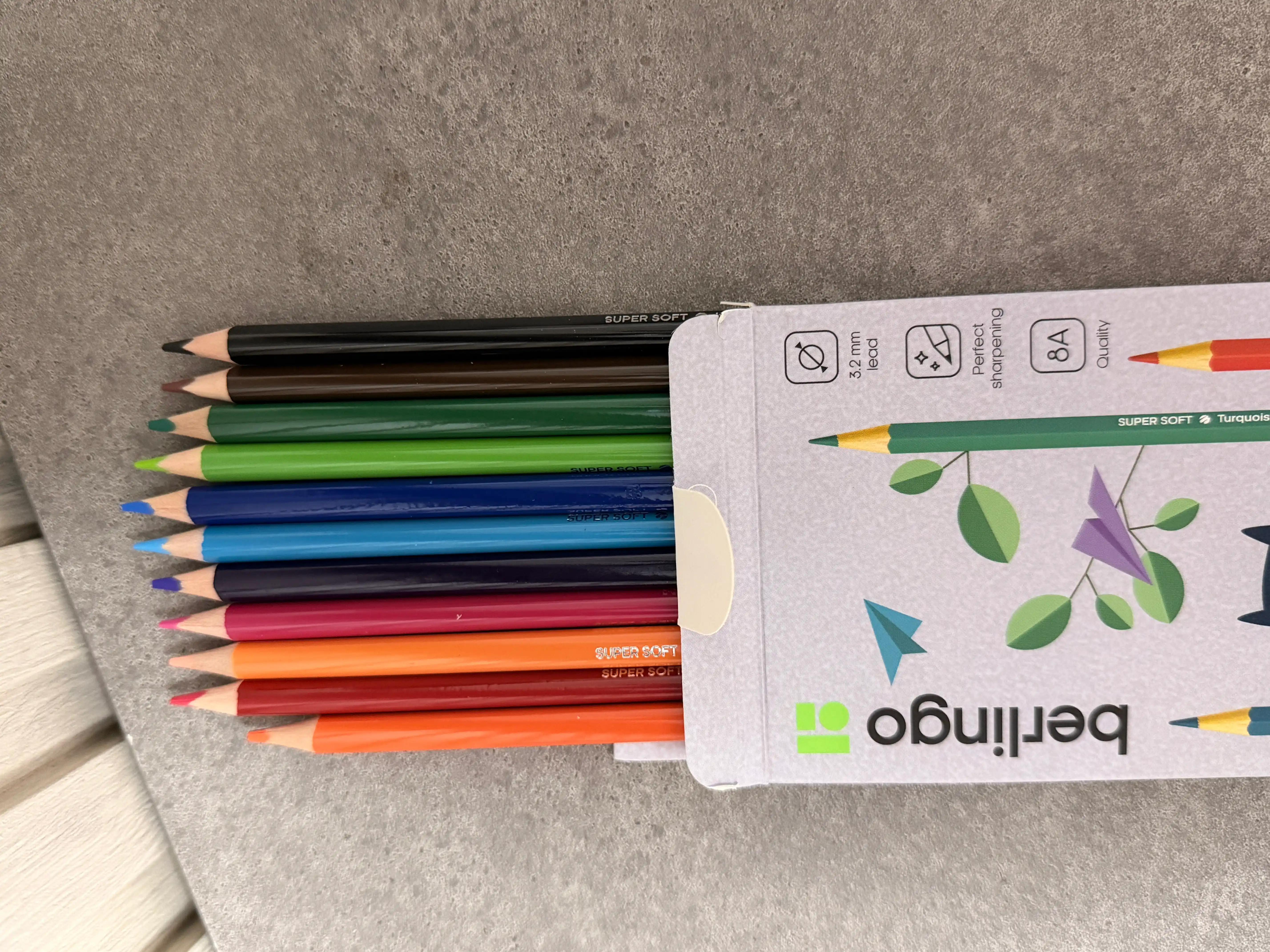 Berlingo Super Soft rangli qalamlar to‘plami (12, 18, 24, 36 rangli)