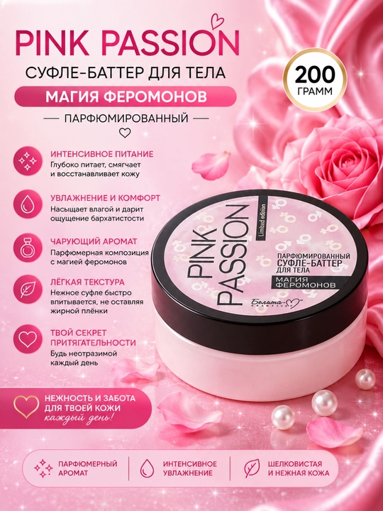 Уход за телом, Pink Passion, гель, скраб, баттер, спрей, Белика-М