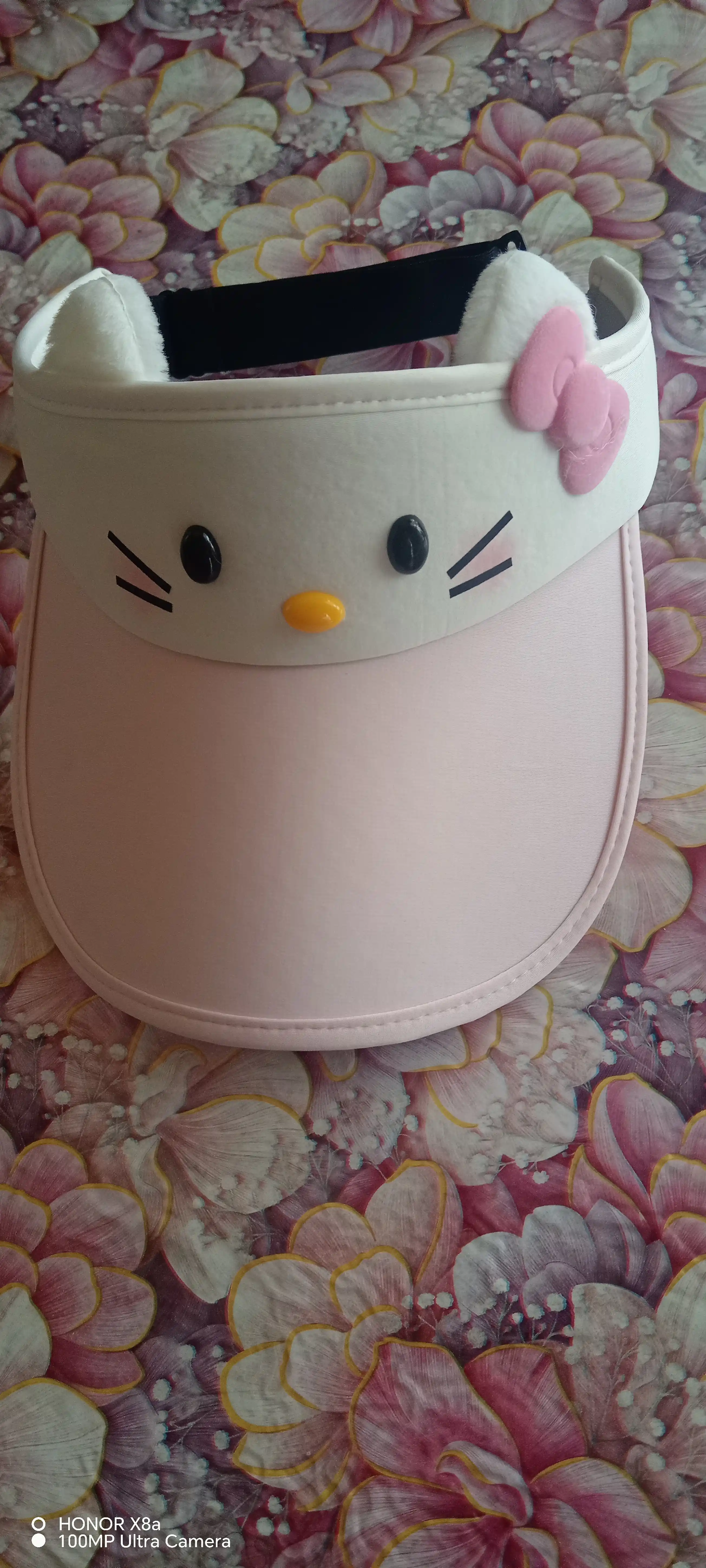 Hello Kitty qizlar va o'smirlar uchun kepka, koziryok 8–18 yosh, quyoshdan himoya