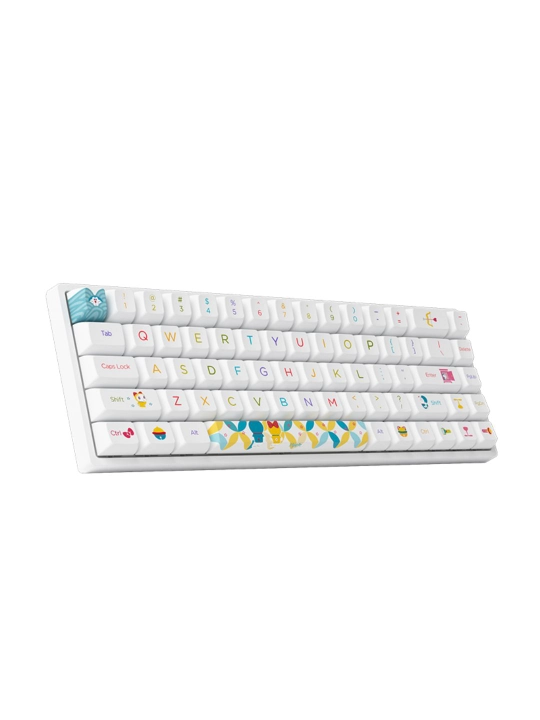 Механическая клавиатура Akko 3068B Doraemon Rainbow, 68 клавиш, Bluetooth/2.4G EN/UKR, RGB