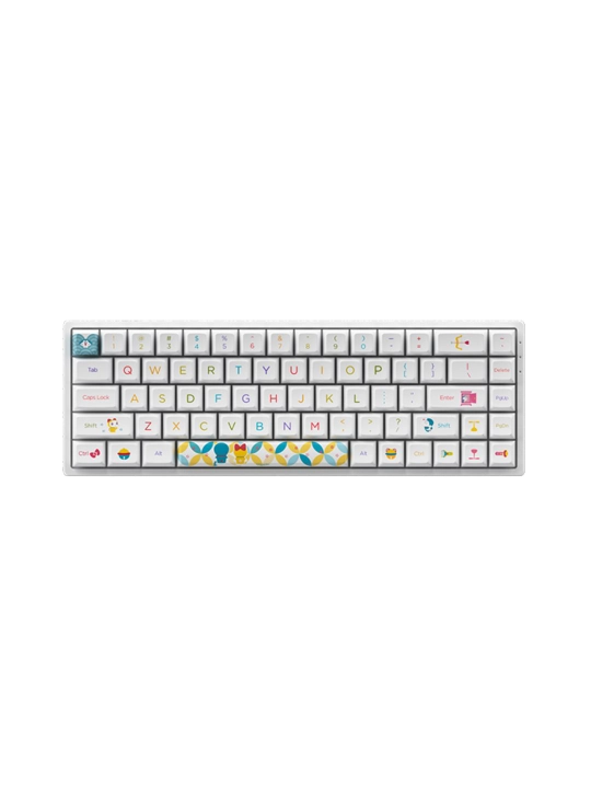 Механическая клавиатура Akko 3068B Doraemon Rainbow, 68 клавиш, Bluetooth/2.4G EN/UKR, RGB