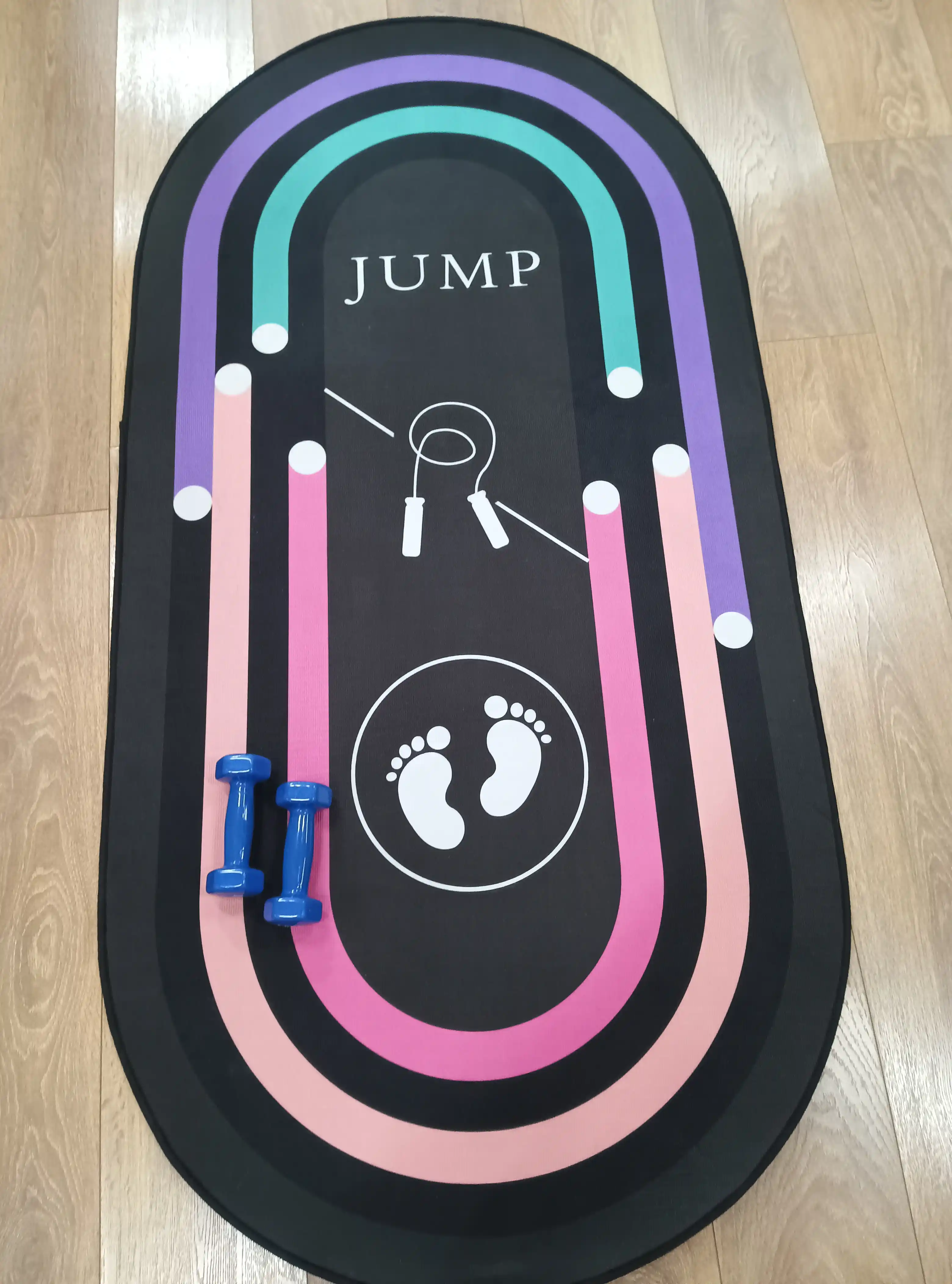 Yoga va Fitnes gilami, shovqini kamaytiruvchi sirpanmaydigan, sport mat uy va kardio uchun