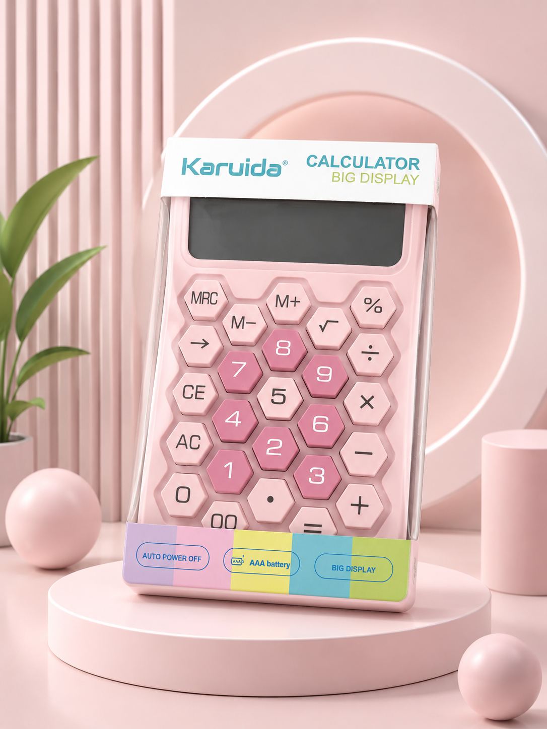 Karuida — калькулятор с большим экраном BIG DISPLAY для офиса и школы - 
