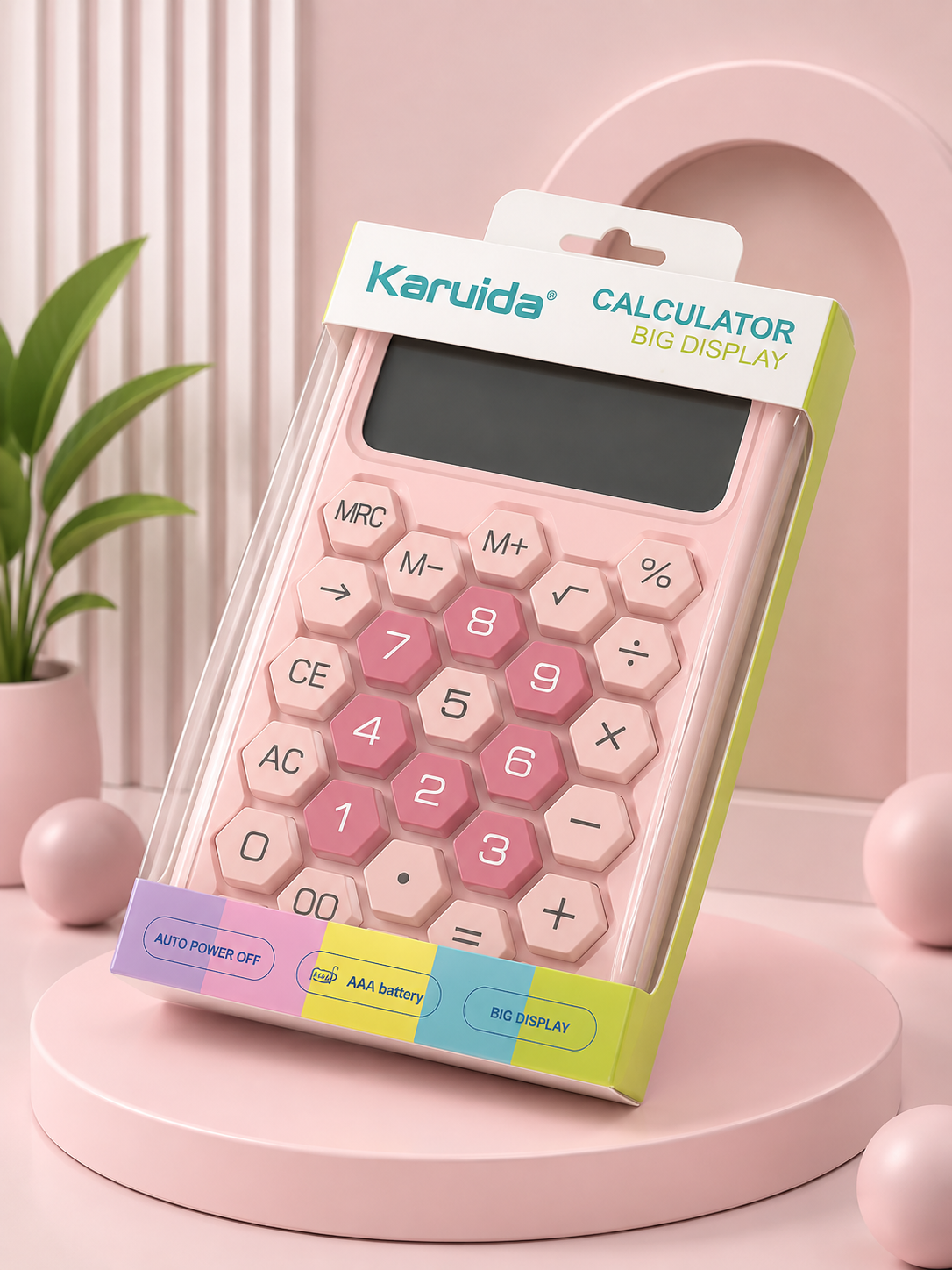 Karuida — калькулятор с большим экраном BIG DISPLAY для офиса и школы