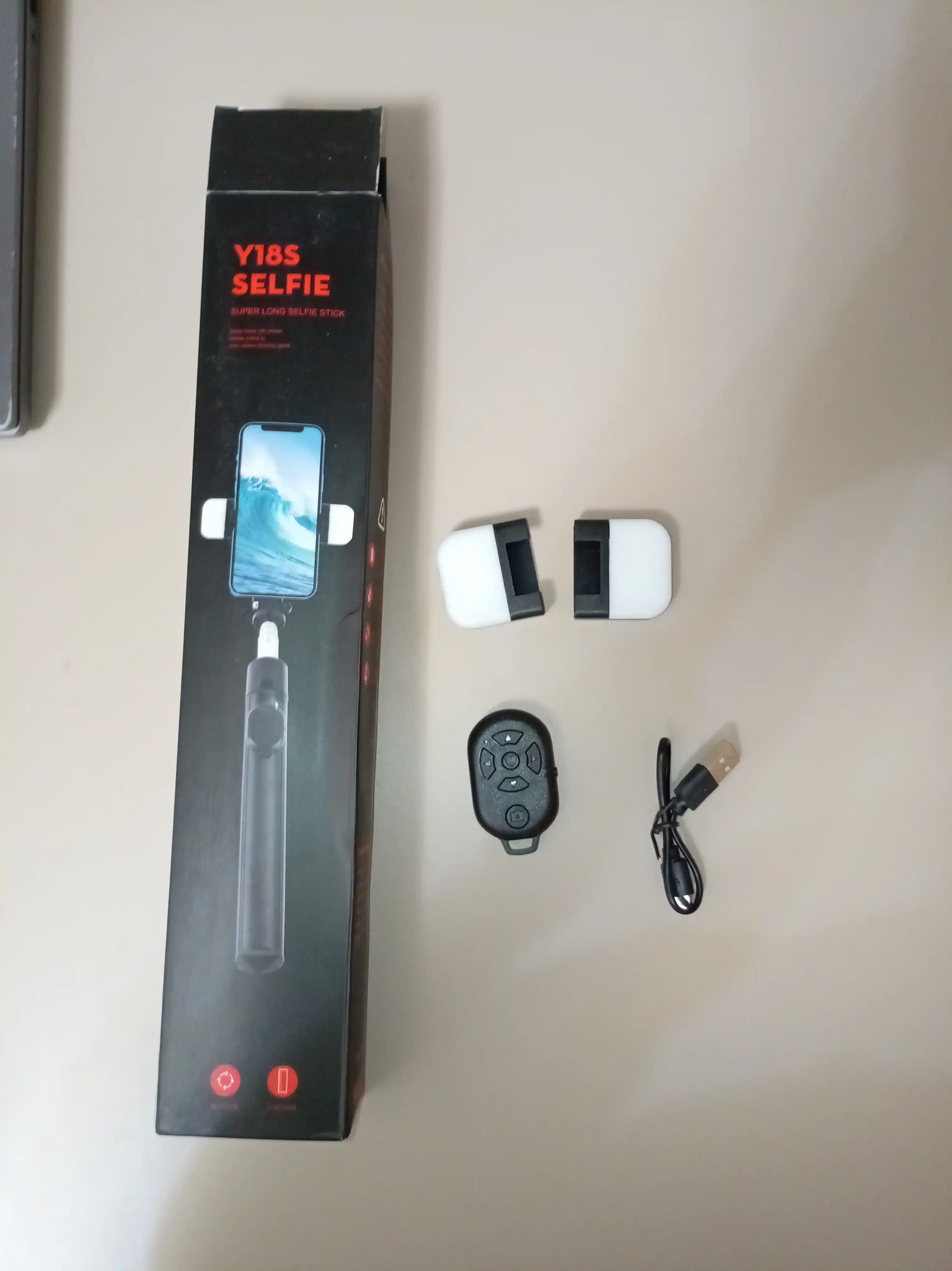 Штатив для телефона, 170 см, 4 в 1, 2 LED фонаря и Bluetooth: монопод, селфи-палка