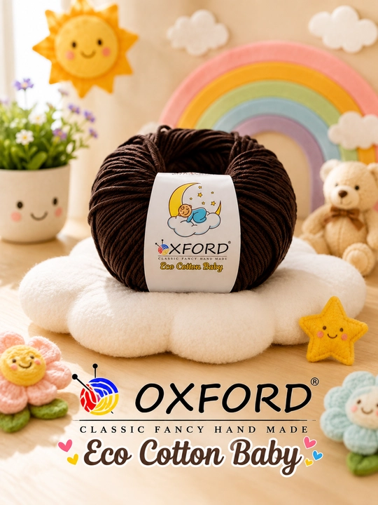 Oxford Eco Cotton Baby 40 г / 350 м — мягкая детская пряжа