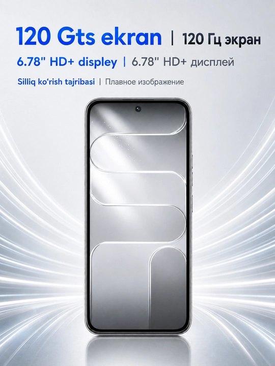 Smartfon TECNO SPARK 50 Pro 4/128 GB, 120 Gs, 50 Mp Sony, 6000 mA/soat, 60W