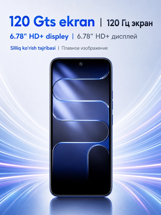 Smartfon TECNO SPARK 50 Pro 4/128 GB, 120 Gs, 50 Mp Sony, 6000 mA/soat, 60W