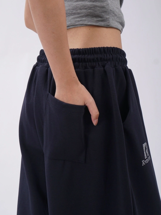 Ayollar sport shimlari, shalvar kuzgi — amerika vintage uslubi, oversize,baggy
