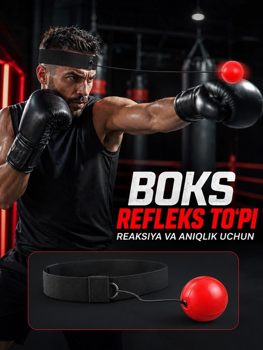 Boks uchun refleks to‘pi, boshga taqiladigan reaksiya va koordinatsiya trenajyori - 