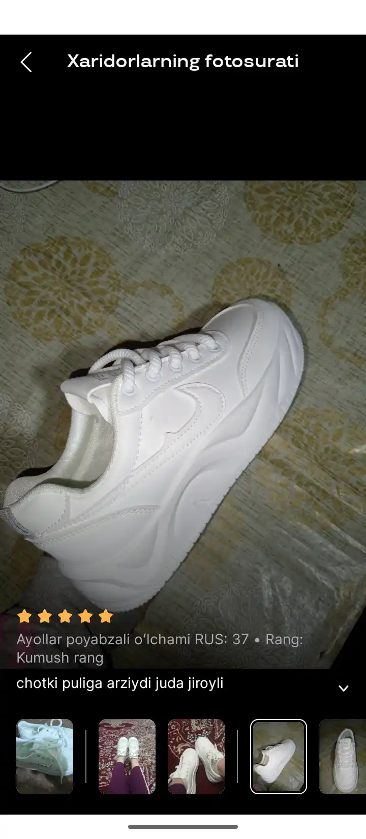 Nike’dan har qanday ob-havo uchun yumshoq va qulay oq AIR FORCE krossovkalari