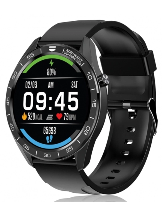 Смарт-годинник 2E Motion GT 46мм, 1.3", 240x240, TFT, BT 5.0 BLE, черно-серебристый - 