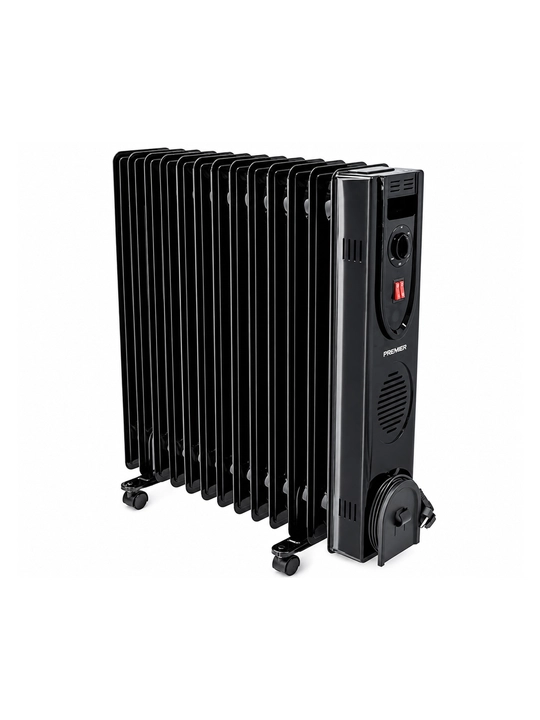 Premier PRM-CNB-13 moyli isitgich, 13 seksiyali, elektr radiator, uy uchun - 