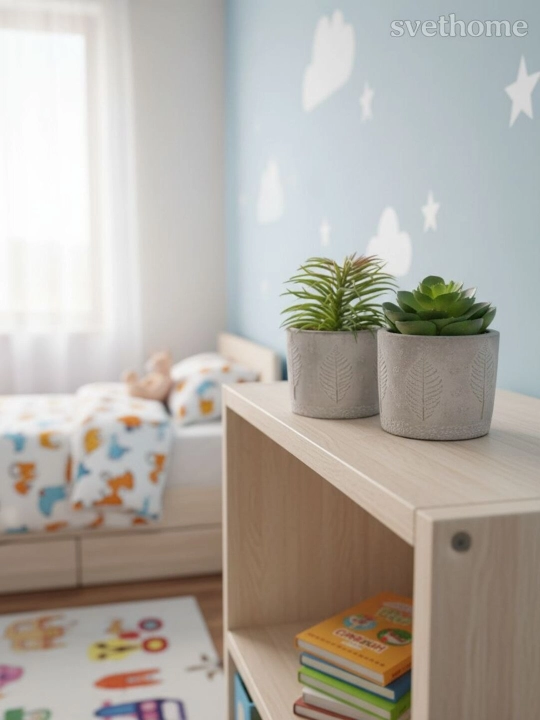 Idishdagi sun'iy sukkulentlar